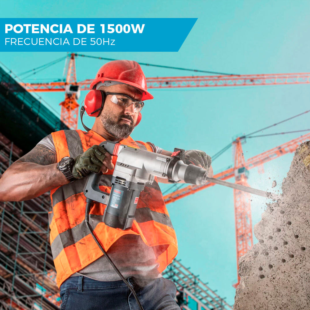 ROTOMARTILLO DEMOLEDOR TASBEL™ 1500W ⚡ | INCLUYE 3 BROCAS DE REGALO 🎁