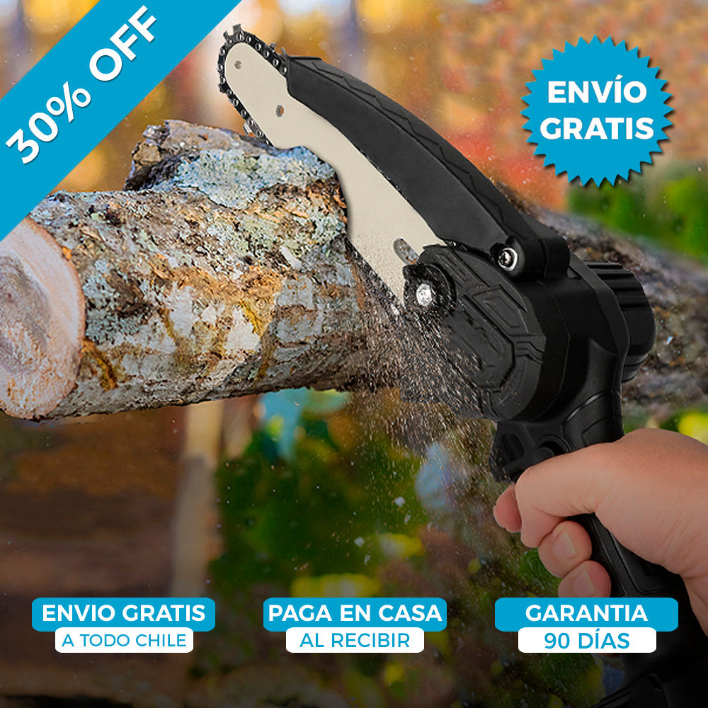 MINI MOTOSIERRA TASBEL™ 98V | INCLUYE 2 BATERIAS DE REGALO 🎁