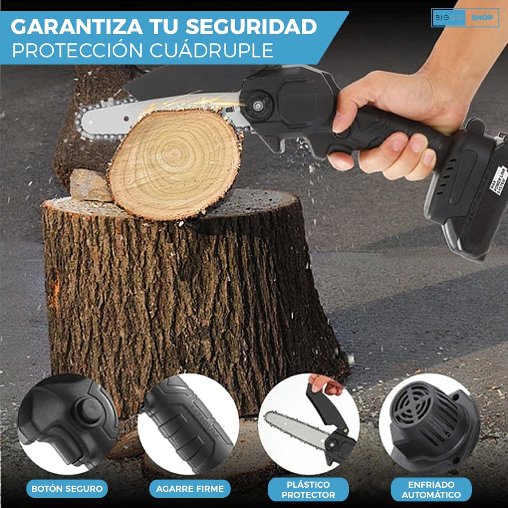 MINI MOTOSIERRA TASBEL™ 98V | INCLUYE 2 BATERIAS DE REGALO 🎁