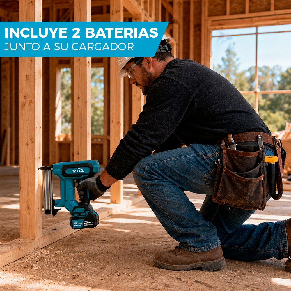 PISTOLA DE CLAVOS TASBEL™ | INCLUYE 2 BATERIAS DE REGALO 🎁