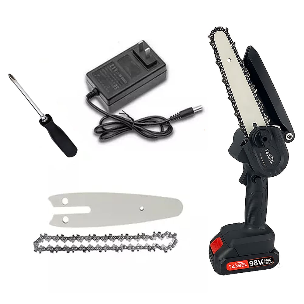 MINI MOTOSIERRA TASBEL™ 98V  | INCLUYE 2 BATERIAS DE REGALO 🎁